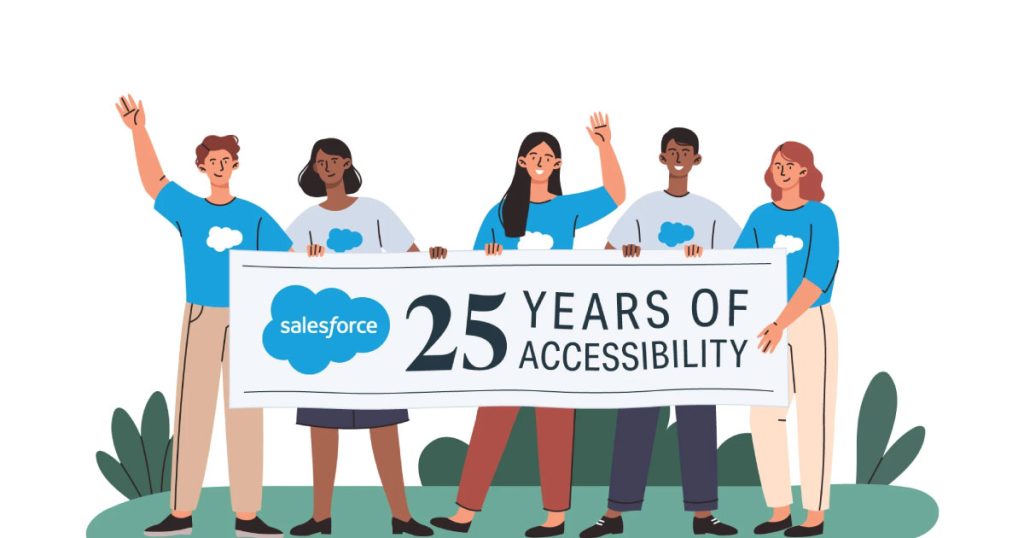 GOV.UK: Salesforce Accessibility WCAG Compliance cartoon image